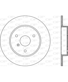 1PZ DISCO FRENO  SERIE 450/451/452  ANTERIORE PIENO