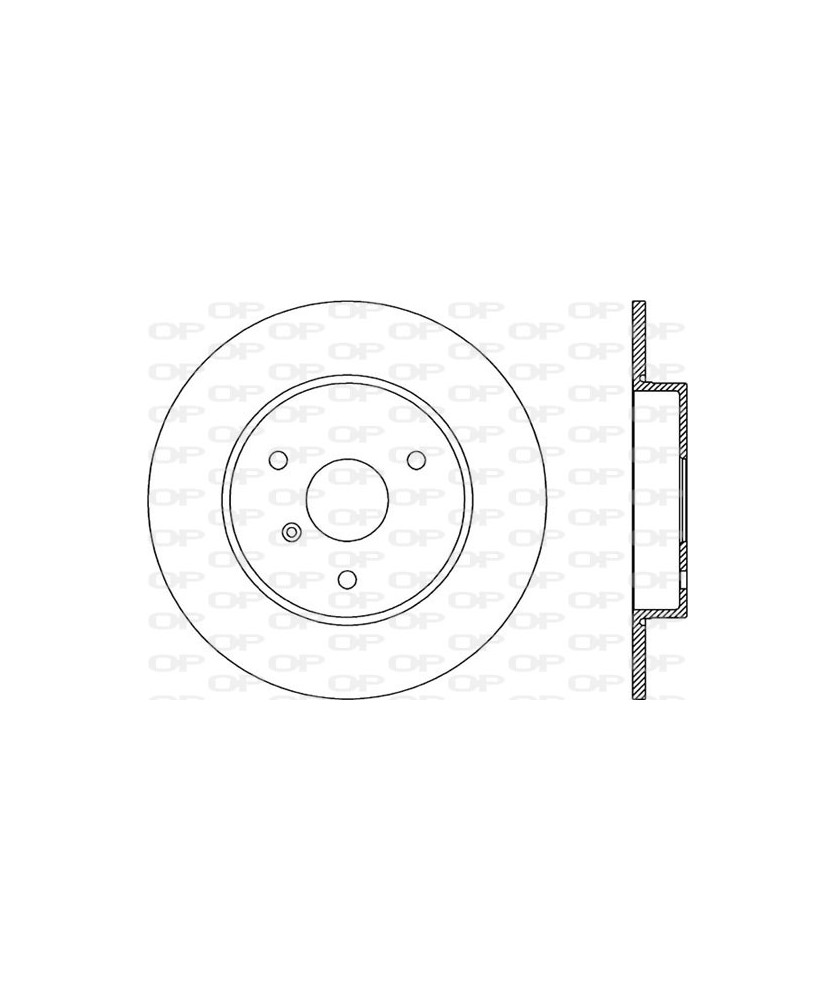 1PZ DISCO FRENO  SERIE 450/451/452  ANTERIORE PIENO