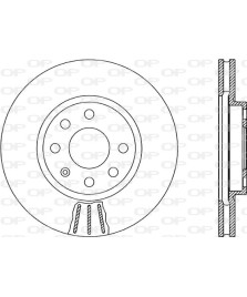 CP.DISCHI DISCO FRENO GM CORSA C/COMBO/A ANTERIORI VENTILATI