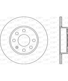 1PZ DISCO FRENO  CORSA C 1.0/1.2/16V ANTERIORE PIENO DIAMETRO 240