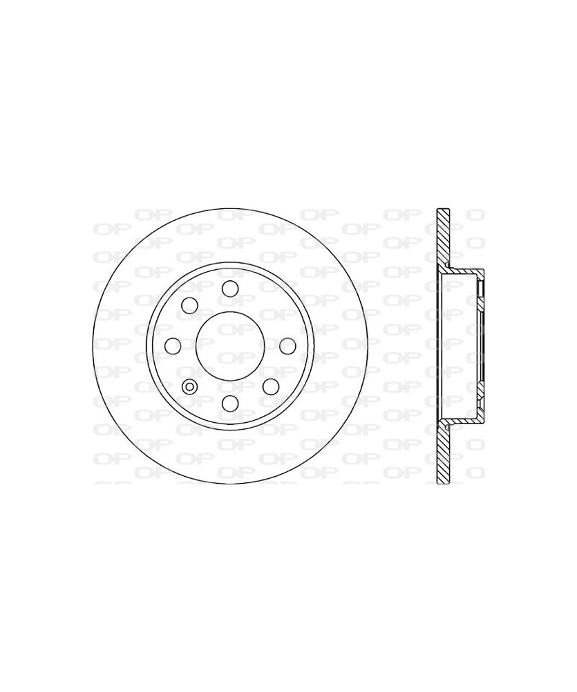 1PZ DISCO FRENO  CORSA C 1.0/1.2/16V ANTERIORE PIENO DIAMETRO 240