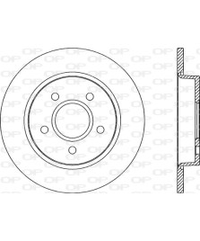 1PZ DISCO FRENO  C-MAX/FOCUSII/FOCUS C-MAX POSTERIORE PIENO DIAMETRO 265