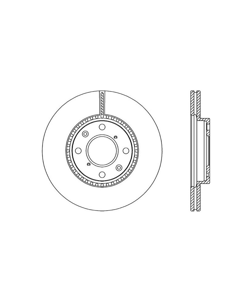 1PZ DISCO FRENO  AGILA B       SPLASH/SWIFT III ANTERIORE VENTILATO