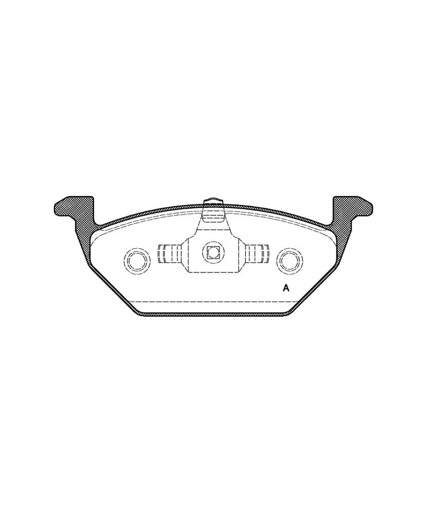 PASTIGLIA ANTERIORE  A3(8P1/8P7/8PA)  CADDY III-GOLFIV/V  IBIZAIV/ALTEA