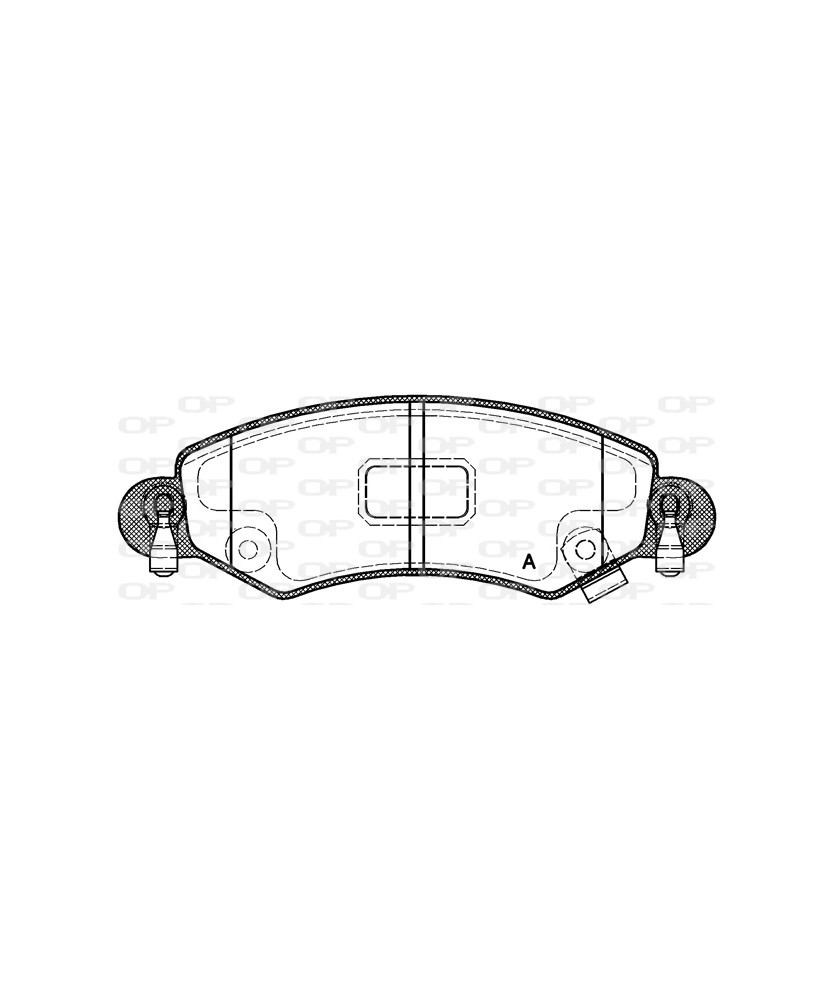 PASTIGLIA FRENO  AGILA 1.0-    IMPIANTO BOSCH