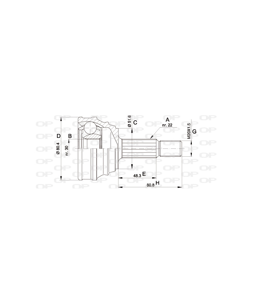 KIT GIUNTO LATO RUOTA  LUPO-POLO 1 0- -1 4