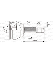 KIT GIUNTI SEMIASSE  FIORINO         PALIO FIORINO UNO