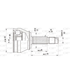 KIT GIUNTI SEMIASSE FIORINO-PALIO-SIENA