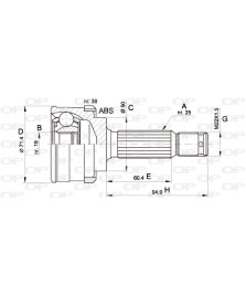 GIUNTO  ATOS 1.0 12V              GIUNTO OMOC LATO RUOTA  W/ABS