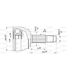 KIT GIUNTO L.RUOTA  DOBLO  1 9 JTD