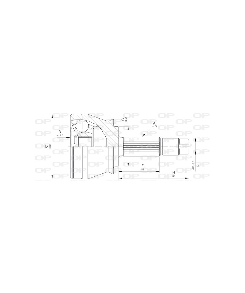 GIUNTO OMOCINETICO STRADA 1.9 D COOPER