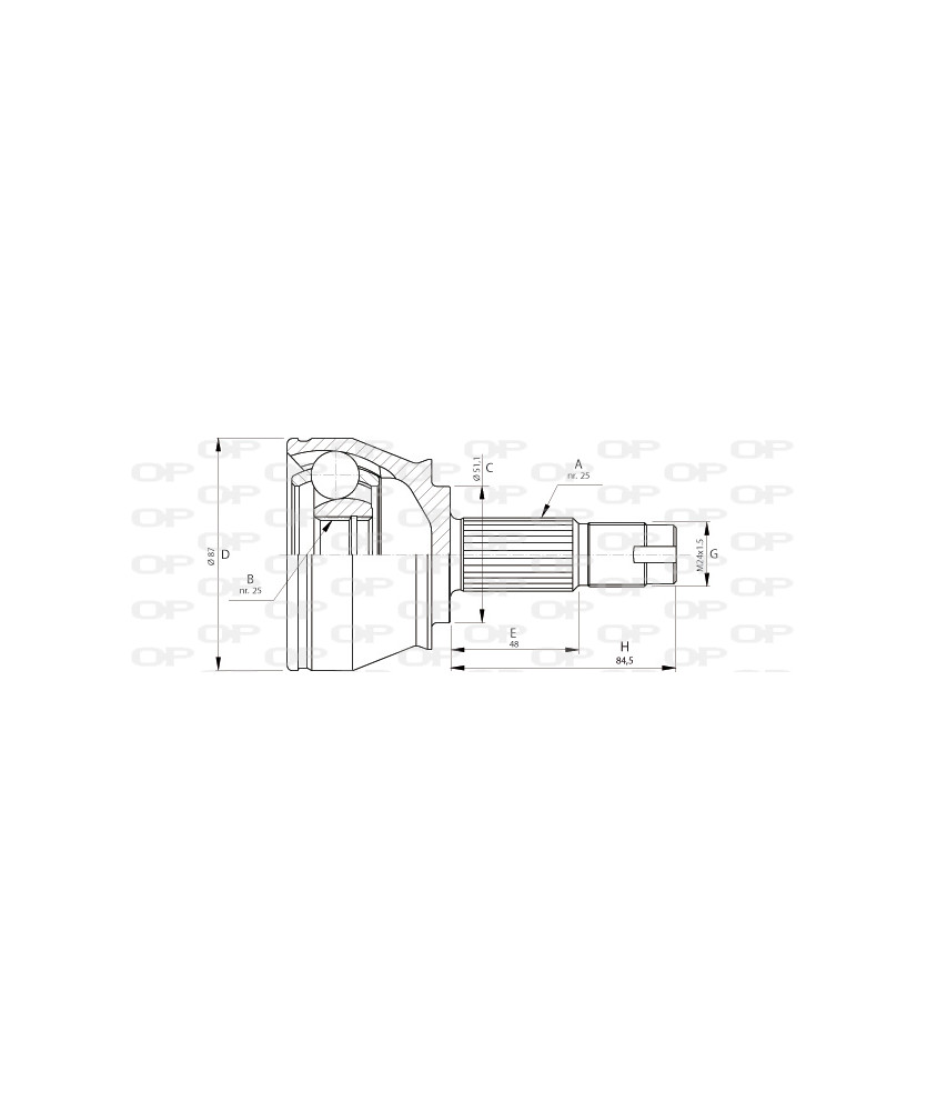 GIUNTO OMOCINETICO MITO-500L-PUNTO-TIPO