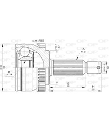 GIUNTO OMOCINETICO  SPORTAGE C/ABS