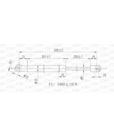 MOLLA A GAS POLO 10/01- 03/05 Cm 50 *