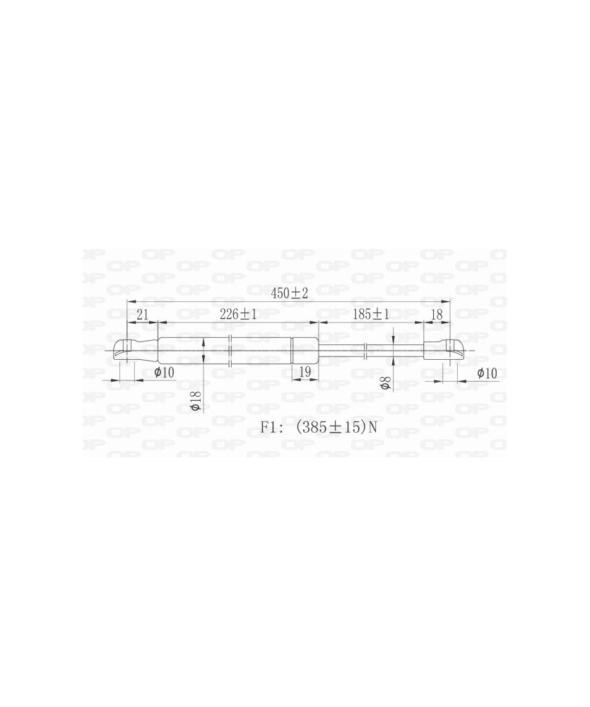 MOLLA A GAS BILATERALE PORTELLONE        POSTERIORE  CLIO III 05