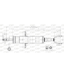 AMMORTIZZATORE ANTERIORE A6 C5 PASSAT   1997--- 2005
