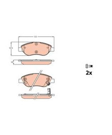 PASTIGLIE FRENO ANTERIORI  TIPO 1.3D 1.6 D 2016