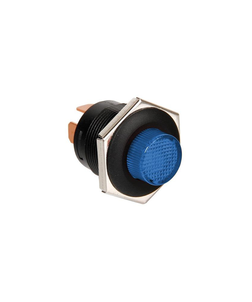 INTERRUTTORE PULSANTE 12/24V LED BLU