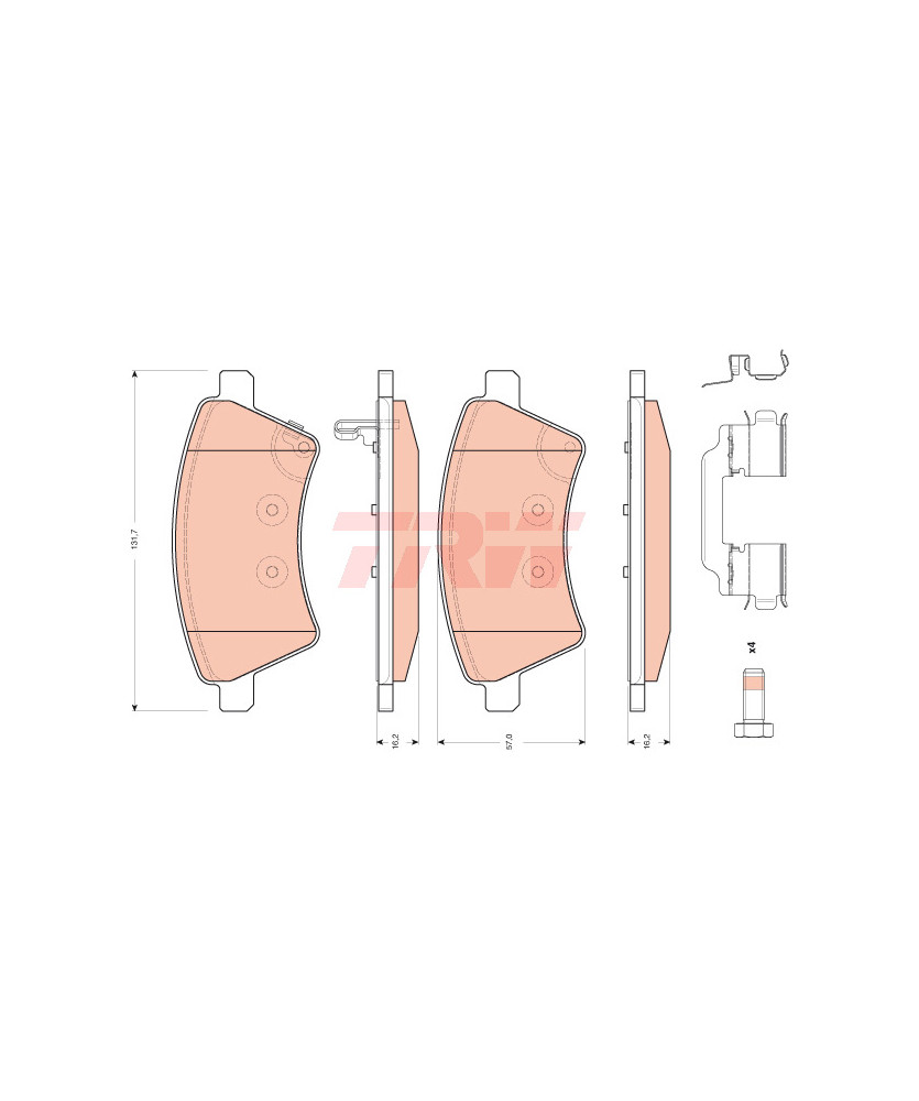 PASTIGLIA FRENO  SEDICI 06/06- /      SX4 06/06-