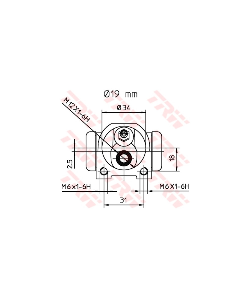 CILINDRETTO FRENO AX - 106 II