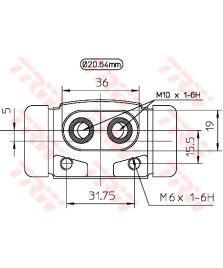 CILINDRETTO FRENO ESCORT/FOCUS/GRANADA  1970--  FREELANDER I 1.8 16V 1998--