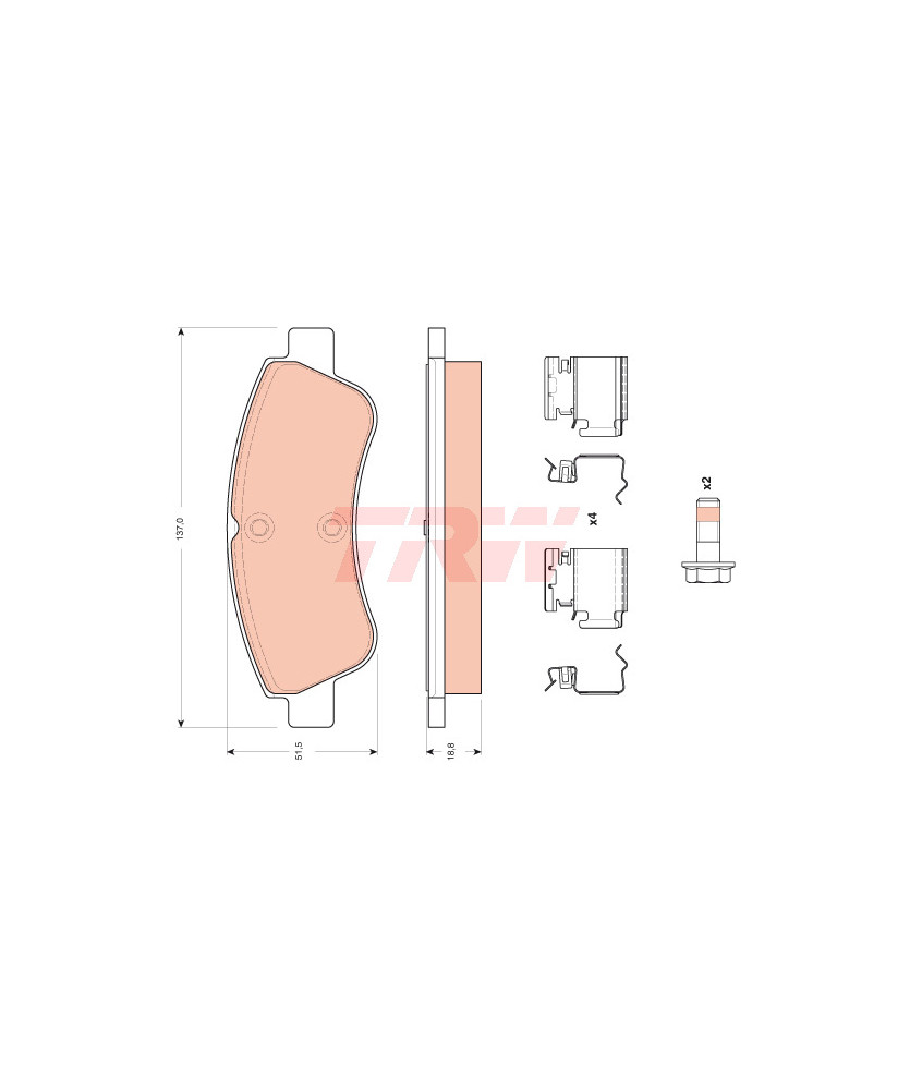 PASTIGLIE ANTERIORI XSARA/C2/C3 1007    206/307/PARTNER/2008