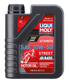 OLIO MOTO RACING 4T 10W-40 100% SINT.1LT STREET RACE API SN PLUS JASO MA2