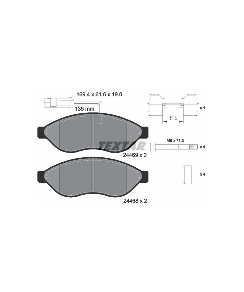 PASTIGLIE FRENO NEW DUCATO-JUMPER II-BOXER-MOVANO C