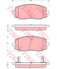 PASTIGLIE FRENO ANTERIORE                 PICANTO 03/04