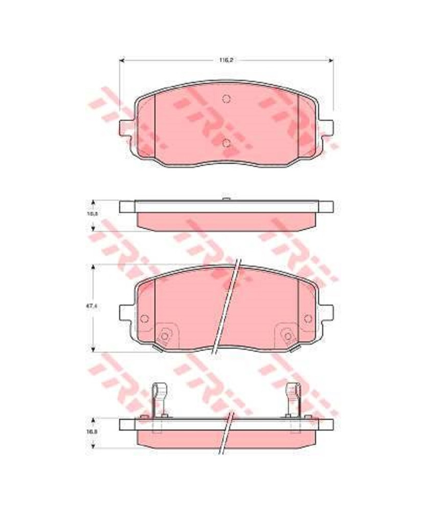 PASTIGLIE FRENO ANTERIORE                 PICANTO 03/04