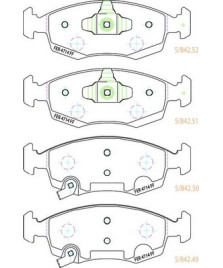 KIT PASTIGLIE FRENO  PANDA 01/12