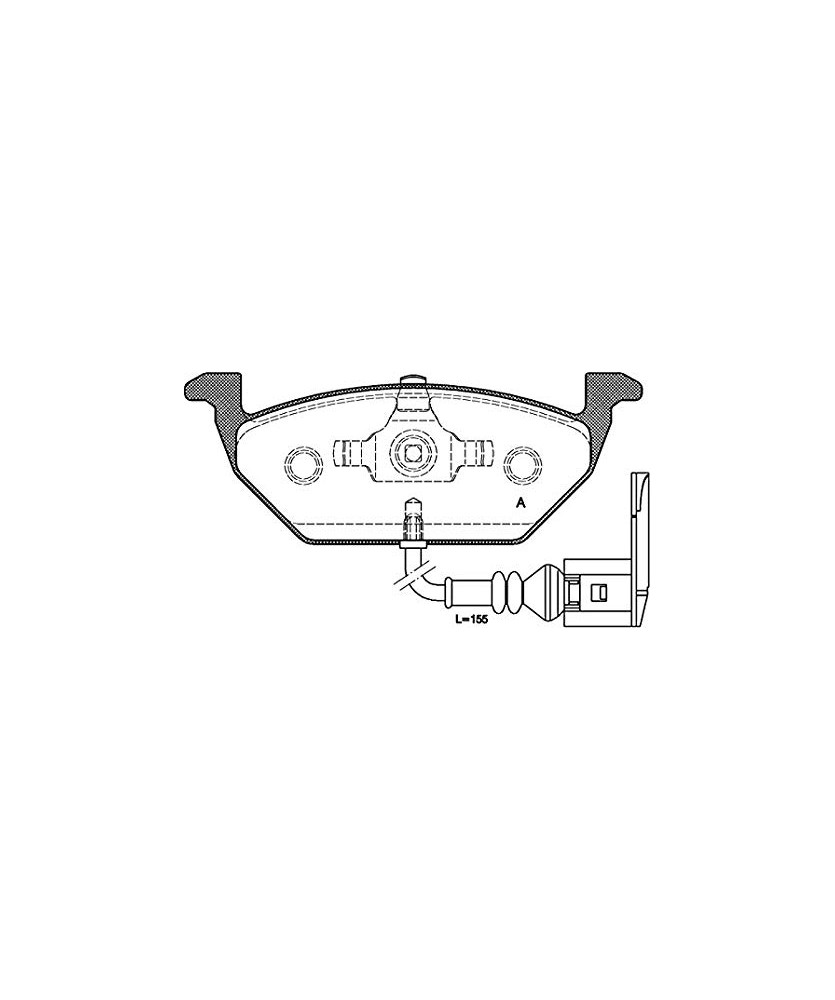 PASTIGLIA ANTERIORE  A3(8P1/8P7/8PA)  CADDY III-GOLFIV/V  IBIZAIV/ALTEA