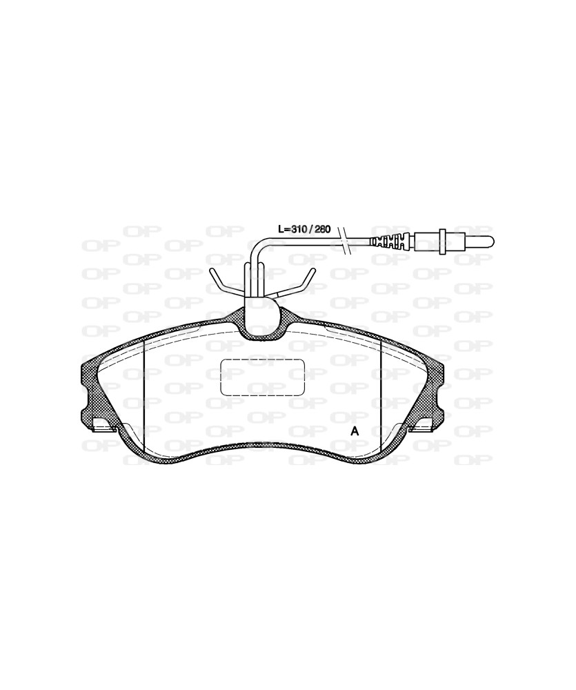 S.PASTIGLIE FRENO  XSARA PICASSO  ANT. 406 2.0HDi 00