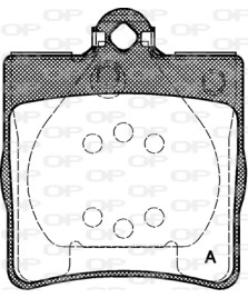 PASTIGLIE POSTERIORE  C180-E200   CLASSE C  SLK