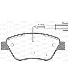 PASTIGLIE GRANDE PUNTO 1.9 D STILO 2001  ANTERIORE  CORSA D 1 7CDTI