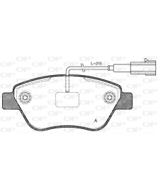 PASTIGLIE GRANDE PUNTO 1.9 D STILO 2001  ANTERIORE  CORSA D 1 7CDTI