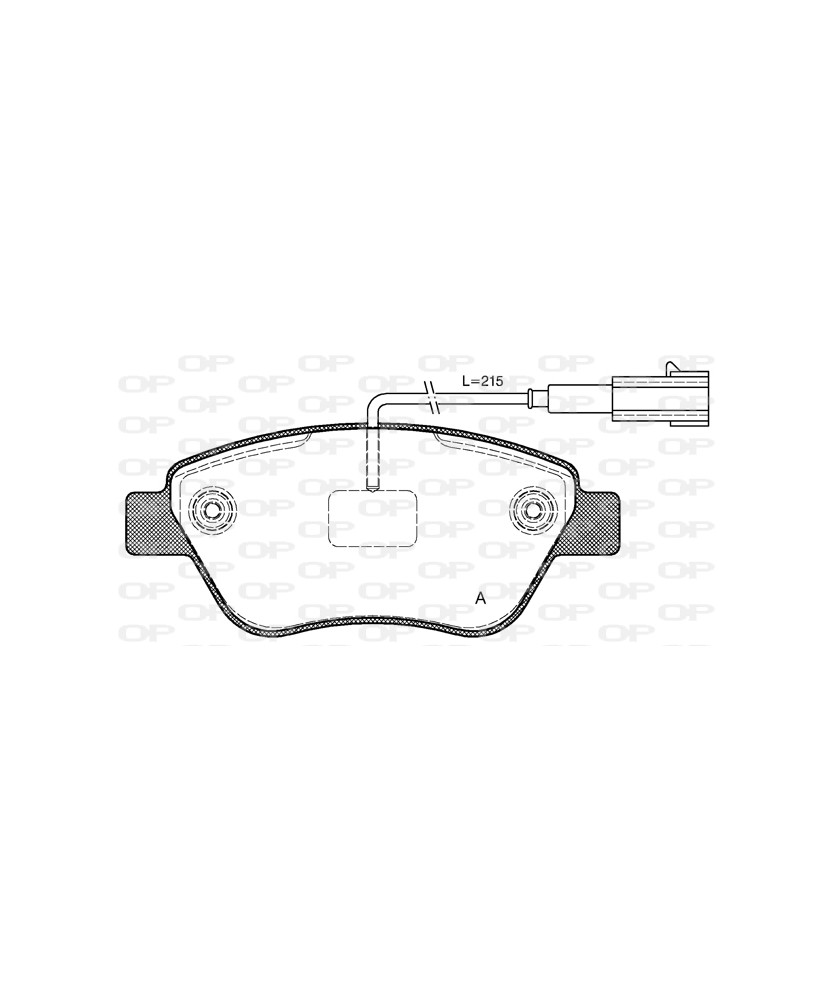 PASTIGLIE GRANDE PUNTO 1.9 D STILO 2001  ANTERIORE  CORSA D 1 7CDTI