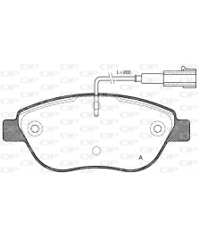 PASTIGLIA FRENO ANT.500/BRAVO II/DOBLO /IDEA/MUPLA/STILO/DELTA/MUSA/G.PUNTO