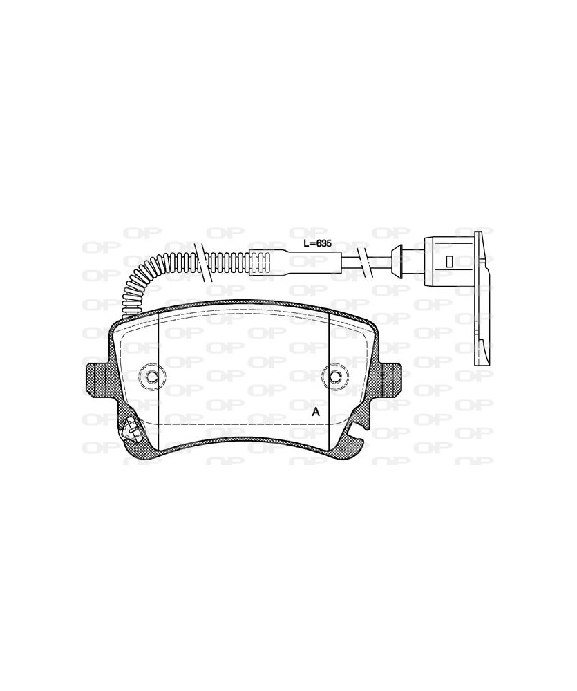 PASTIGLIE FRENO POSTERIORI A4 B7 AVANT  A6/A8 TRANSPORTER PIANALE PIATTO