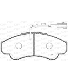 PASTIGLIE ANTERIORI DUCATO/JUMPER AUTOBUS BOXER 2009--