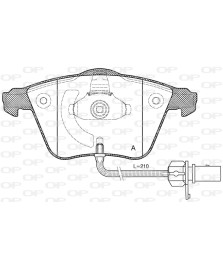 PASTIGLIE ANTERIORE  A6 3.0 TDI 2006