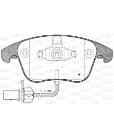 PASTIGLIE -A4 DAL 2007 E A5 2.0TDI    A4 III / A5 (8T) 08  ANTERIORE