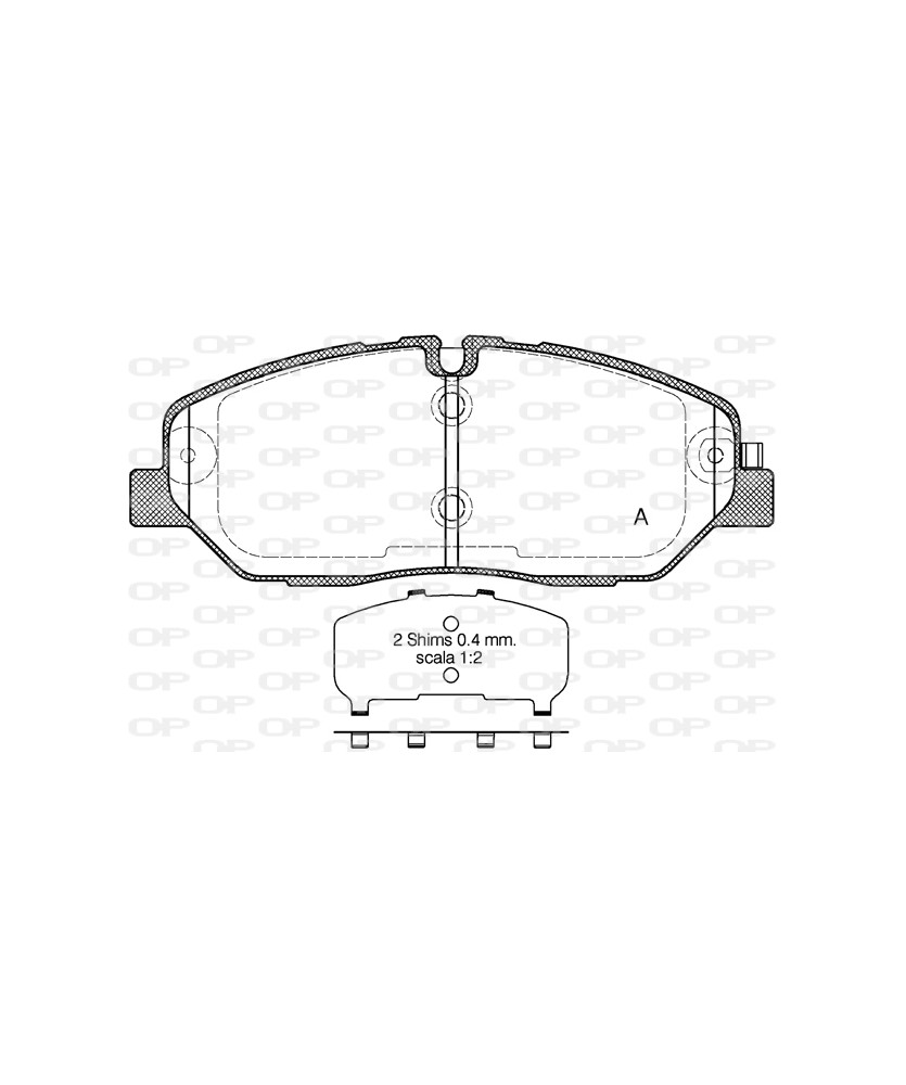 PASTIGLIE FRENO ANTERIORE H350