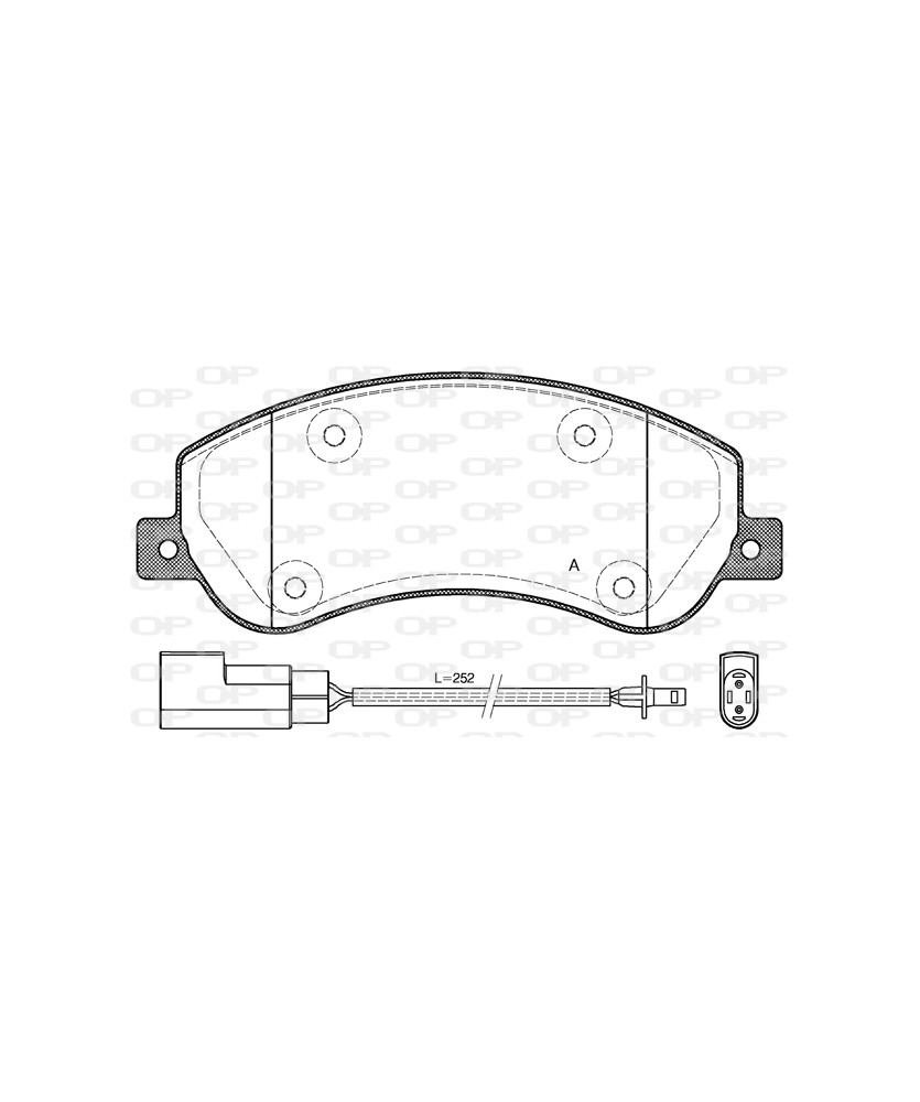 PASTIGLIA ANTERIORE  TRANSIT 07/06   2.2TDCI  2.3 16V