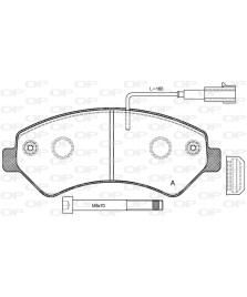 PASTIGLIA FRENO ANTER.PSA JUMPER/BOXER    DUCATO 2006- 2011