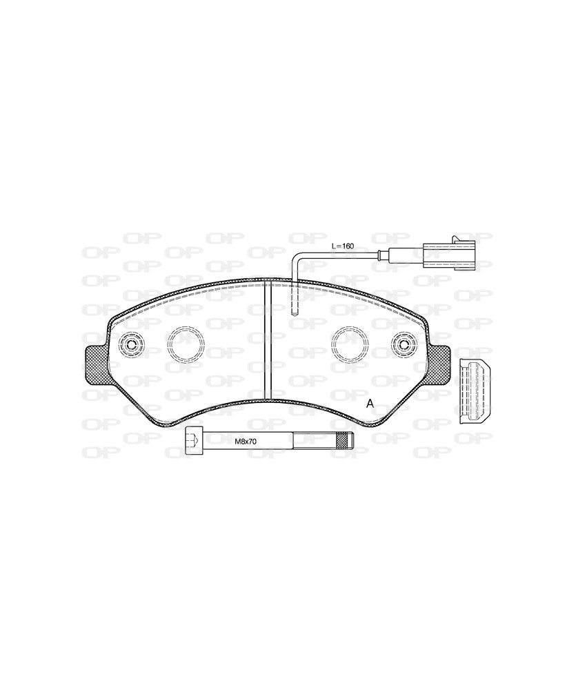 PASTIGLIA FRENO ANTER.PSA JUMPER/BOXER    DUCATO 2006- 2011