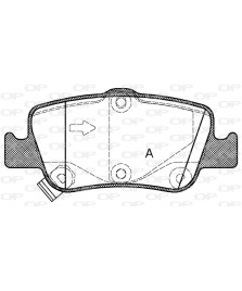 PASTIGLIE FRENO ASSALE POSTERIORE       AURIS 1.33 DUAL-VVTI