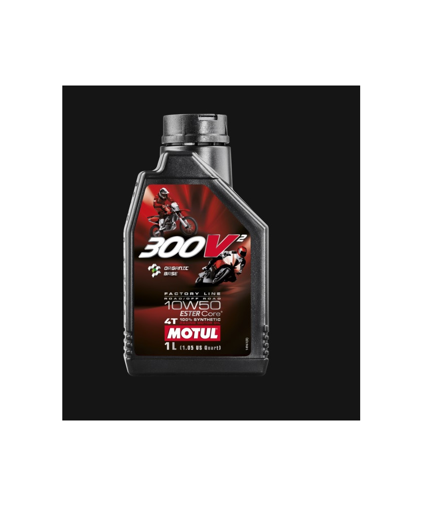 OLIO MOTO 300V2 10W50 4T 100% SINTETICO  FTORY LINE BASE ORGANICA