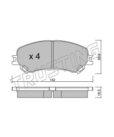 PASTIGLIE FRENO MEGANE IV 1.6