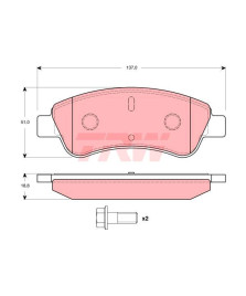 PASTIGLIE ANTERIORI XSARA/C2/C3 1007    206/307/PARTNER/2008